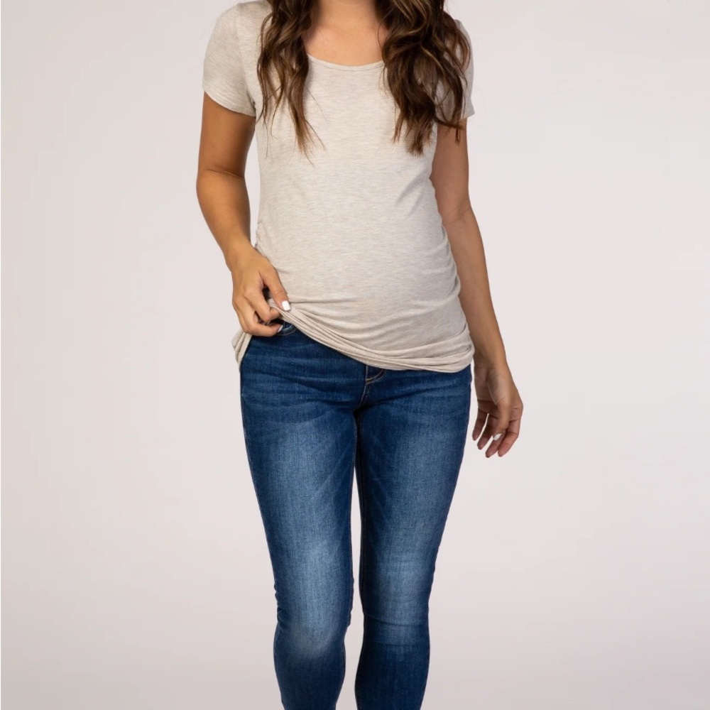 Pink Blush Skinny Maternity Jeans - Sz 26